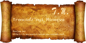Trencsényi Minerva névjegykártya
